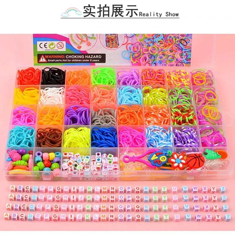  Loom Bands Rainbow Bracelet Making Kit For Girls -  ToylandEU™