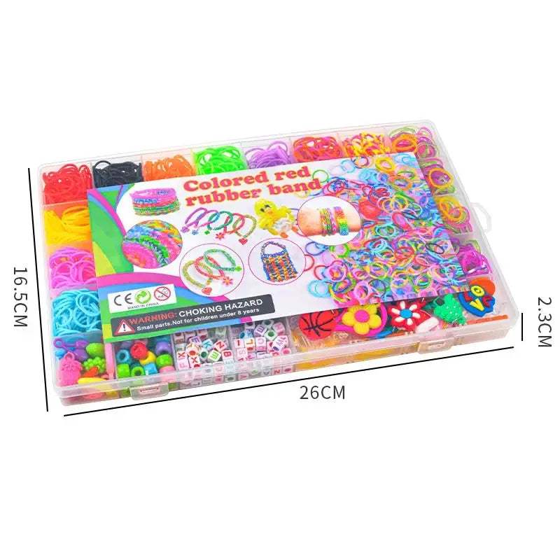  Loom Bands Rainbow Bracelet Making Kit For Girls -  ToylandEU™