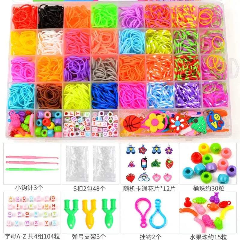  Loom Bands Rainbow Bracelet Making Kit For Girls -  ToylandEU™
