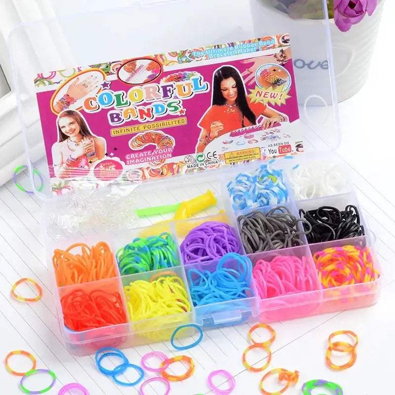  Loom Bands Rainbow Bracelet Making Kit For Girls -  ToylandEU™