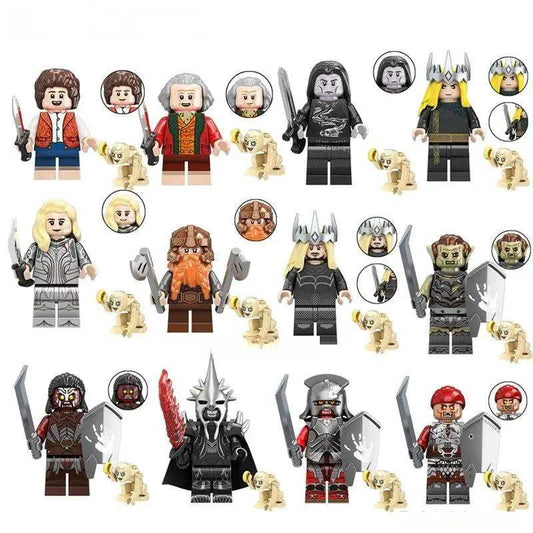 Lord of The Rings Set of 12 Lego Minifigures Custom Toys 2 - Minifigure Toys