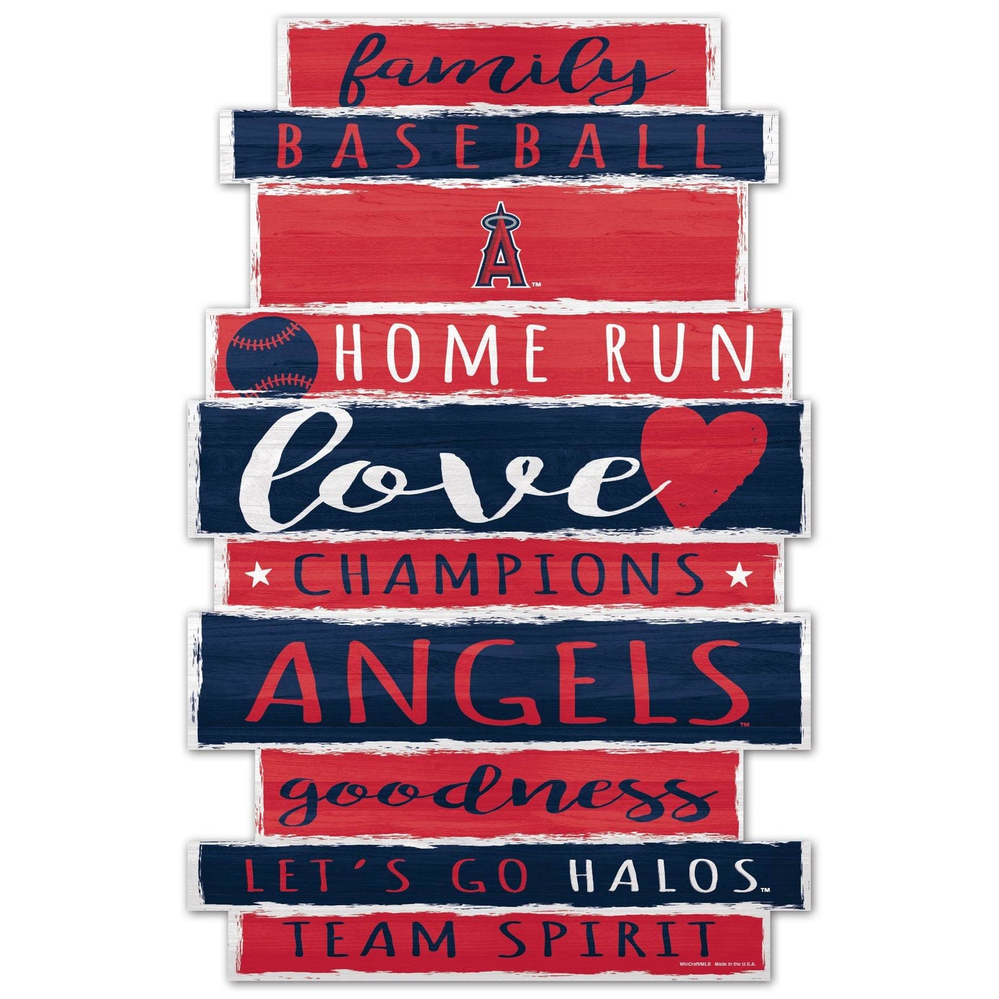 Los Angeles Angels 11x17 Wood Sign Wincraft Established Date - ToylandEU