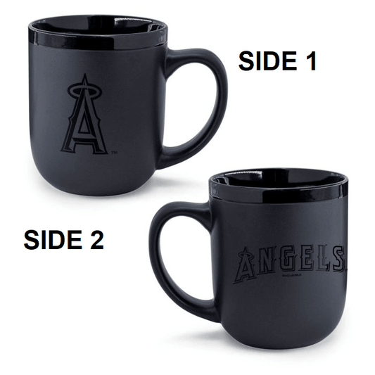 Los Angeles Angels 17oz Matte Black Ceramic Coffee Mug - ToylandEU