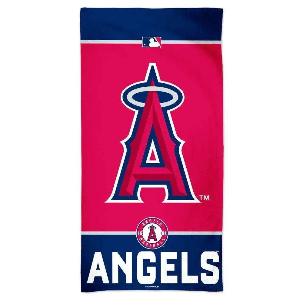  Los Angeles Angels Beach Towel 30x60 Cotton Velour Front -  ToylandEU™