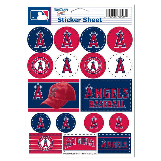Los Angeles Angels Decal Sheet 5x7 Vinyl Stickers Pack - ToylandEU
