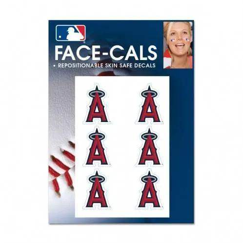 Los Angeles Angels Face Tattoo Decals Waterless Peel Kit - ToylandEU