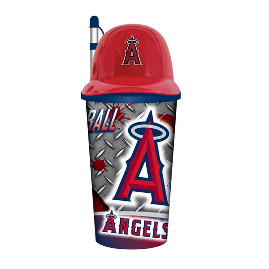 Los Angeles Angels Helmet Cup 32 Oz Plastic With Straw - ToylandEU