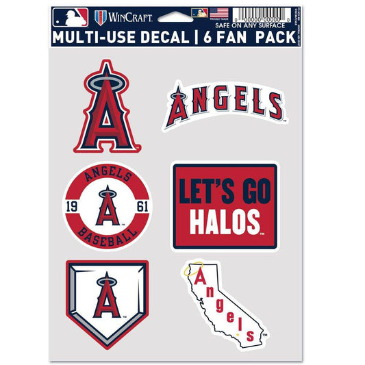 Los Angeles Angels Multi Use Fan Decal 6 Pack Bundle - ToylandEU
