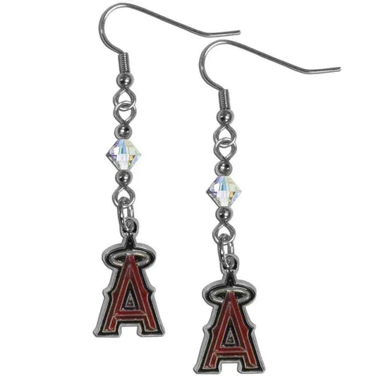 Los Angeles Angels Nickel Free Chrome Emblem Post Earrings - ToylandEU