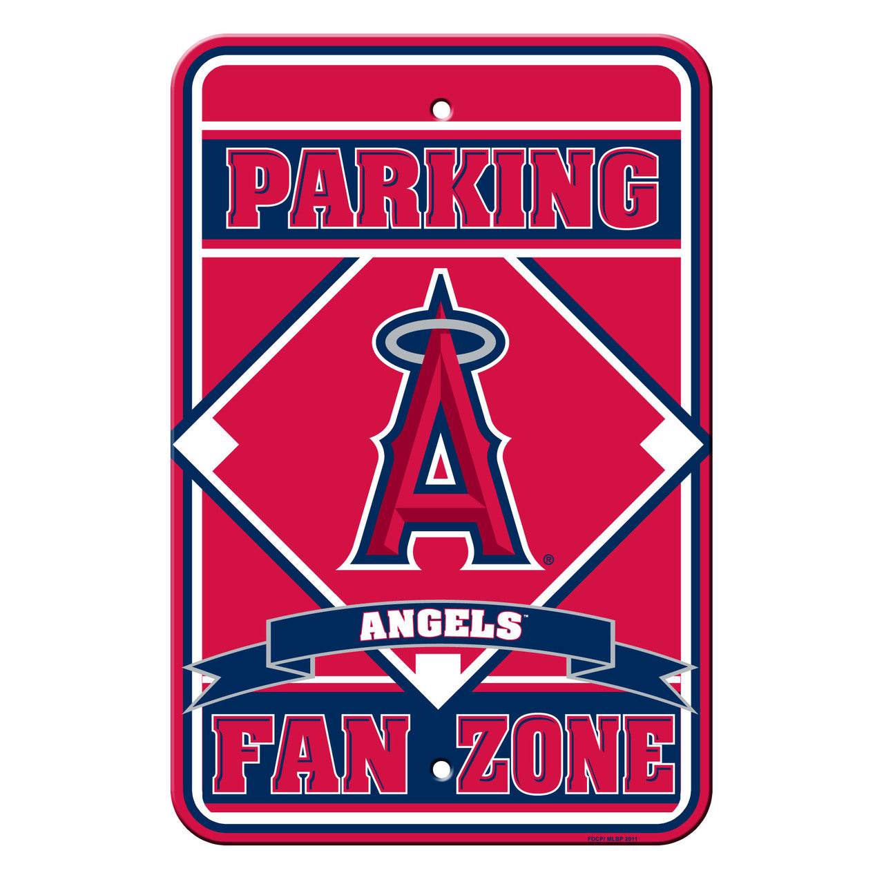Los Angeles Angels Parking Sign 12x18 Plastic Fan Zone CO - ToylandEU