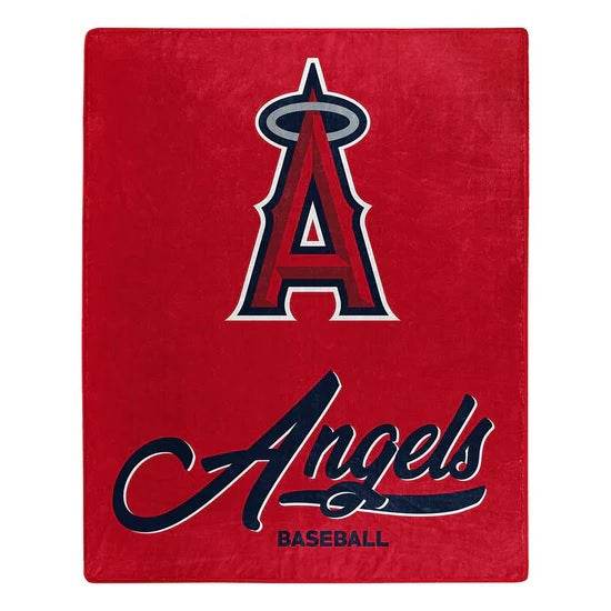 Los Angeles Angels Raschel Blanket 50x60 Signature Design - ToylandEU