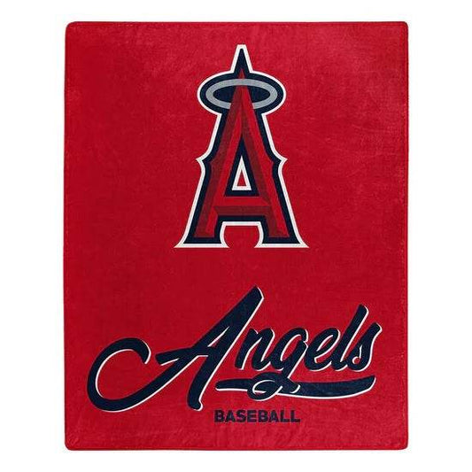 Los Angeles Angels Raschel Blanket 50x60 Signature Design - ToylandEU