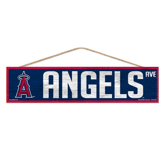 Los Angeles Angels Sign 4x17 Wood Avenue Design Decor - ToylandEU