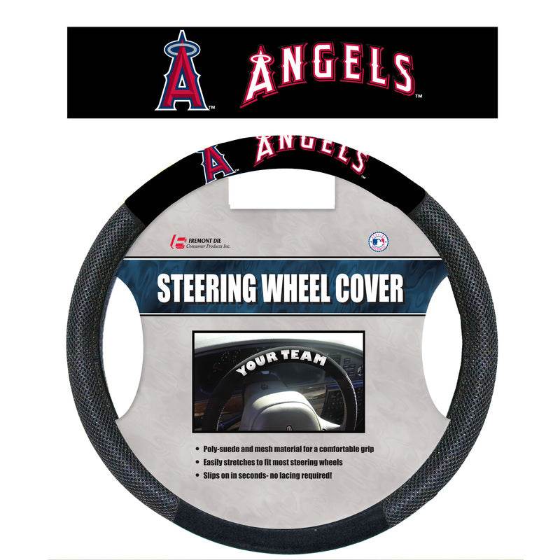 Los Angeles Angels Steering Wheel Cover Mesh Style Co - ToylandEU