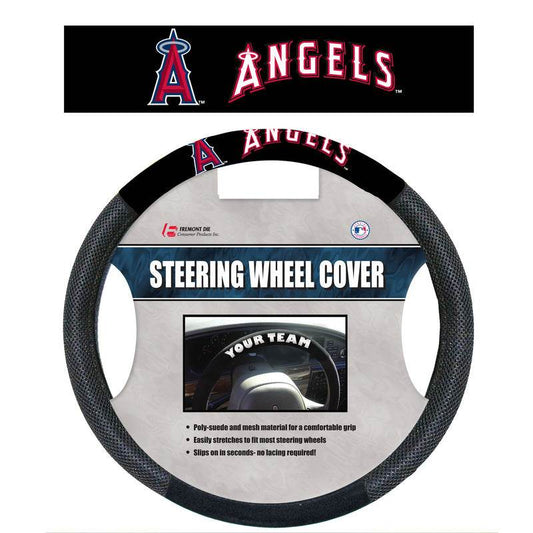 Los Angeles Angels Steering Wheel Cover Mesh Style Co - ToylandEU