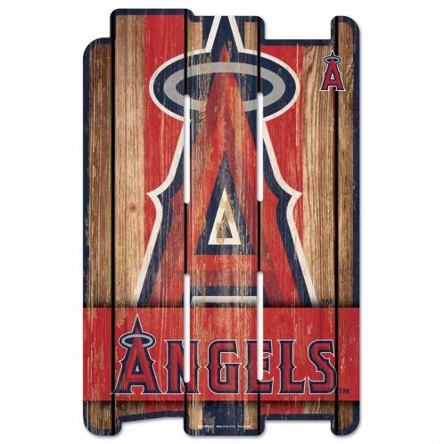 Los Angeles Angels Wood Fence Sign 11x17 Special Order - ToylandEU