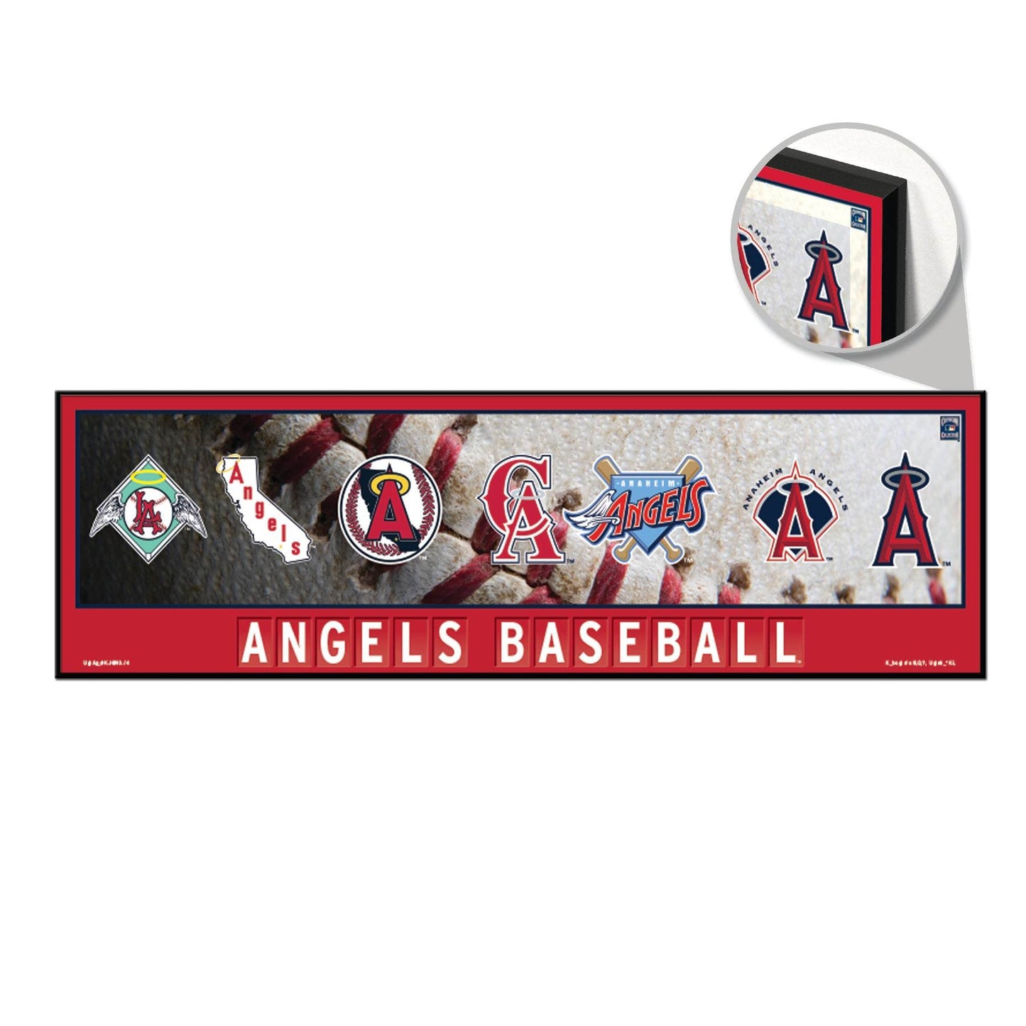 Los Angeles Angels Wood Sign 9x30 Evolution Wall Art - ToylandEU