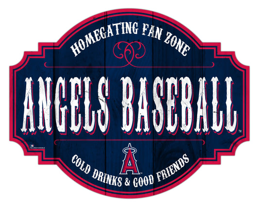 Los Angeles Angels Wood Tavern Sign 12 Inch Homegating - ToylandEU