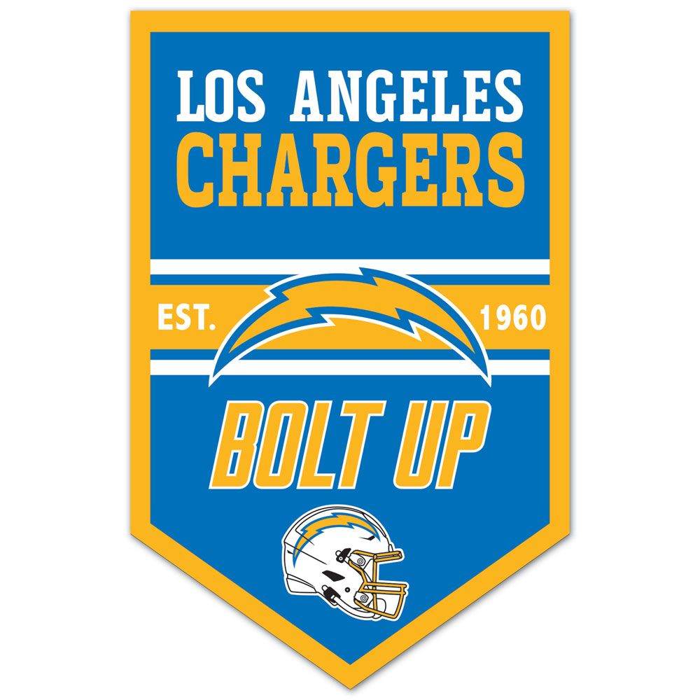 Los Angeles Chargers 11x17 Wood Sign Chevron Decor Piece - ToylandEU