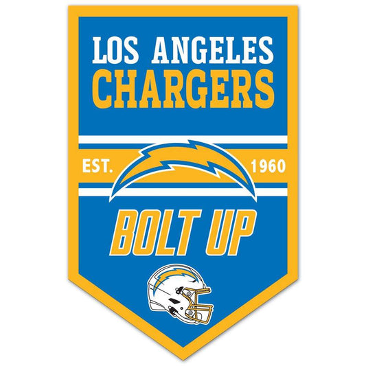 Los Angeles Chargers 11x17 Wood Sign Chevron Decor Piece - ToylandEU