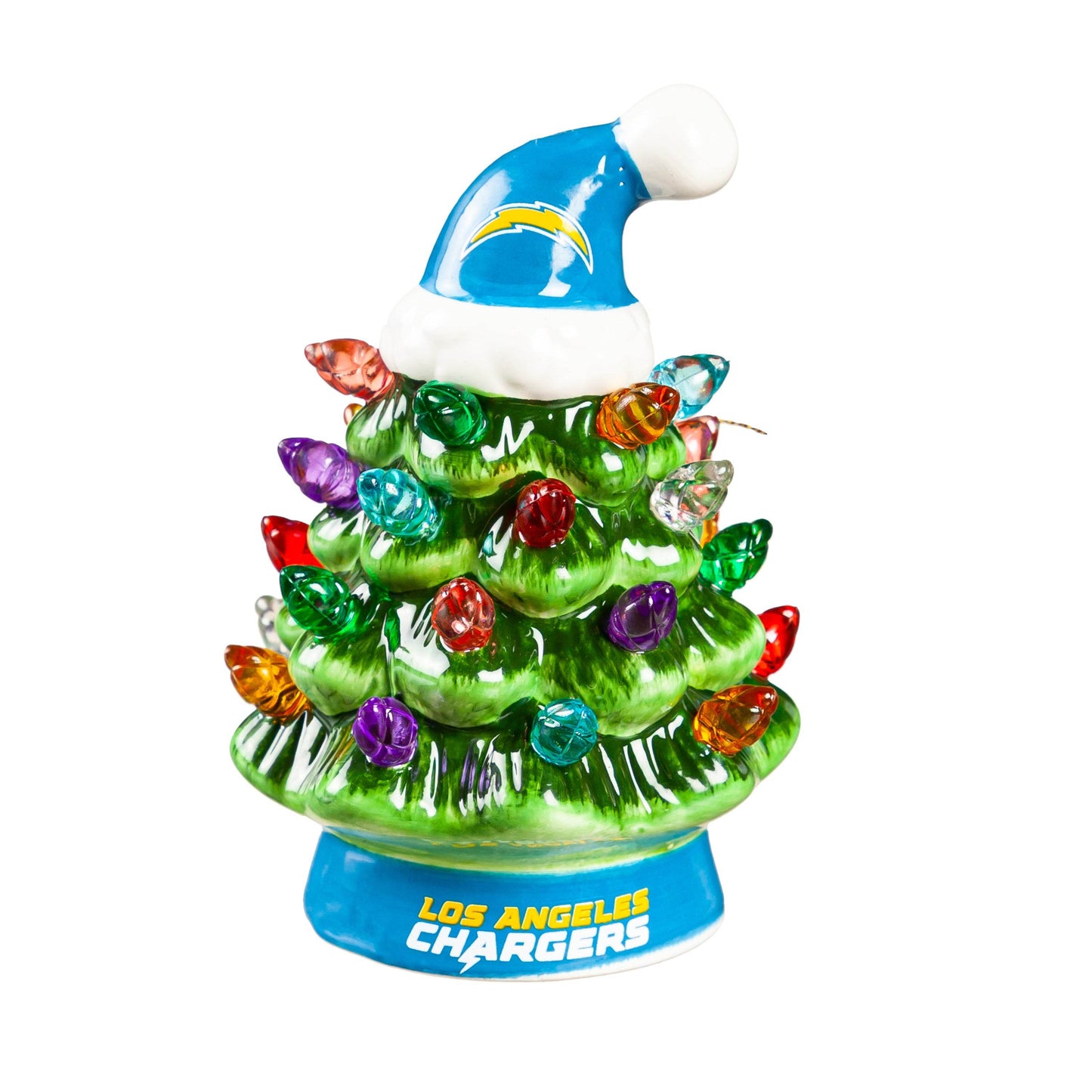 Los Angeles Chargers 4 Inch LED Christmas Tabletop Tree - ToylandEU