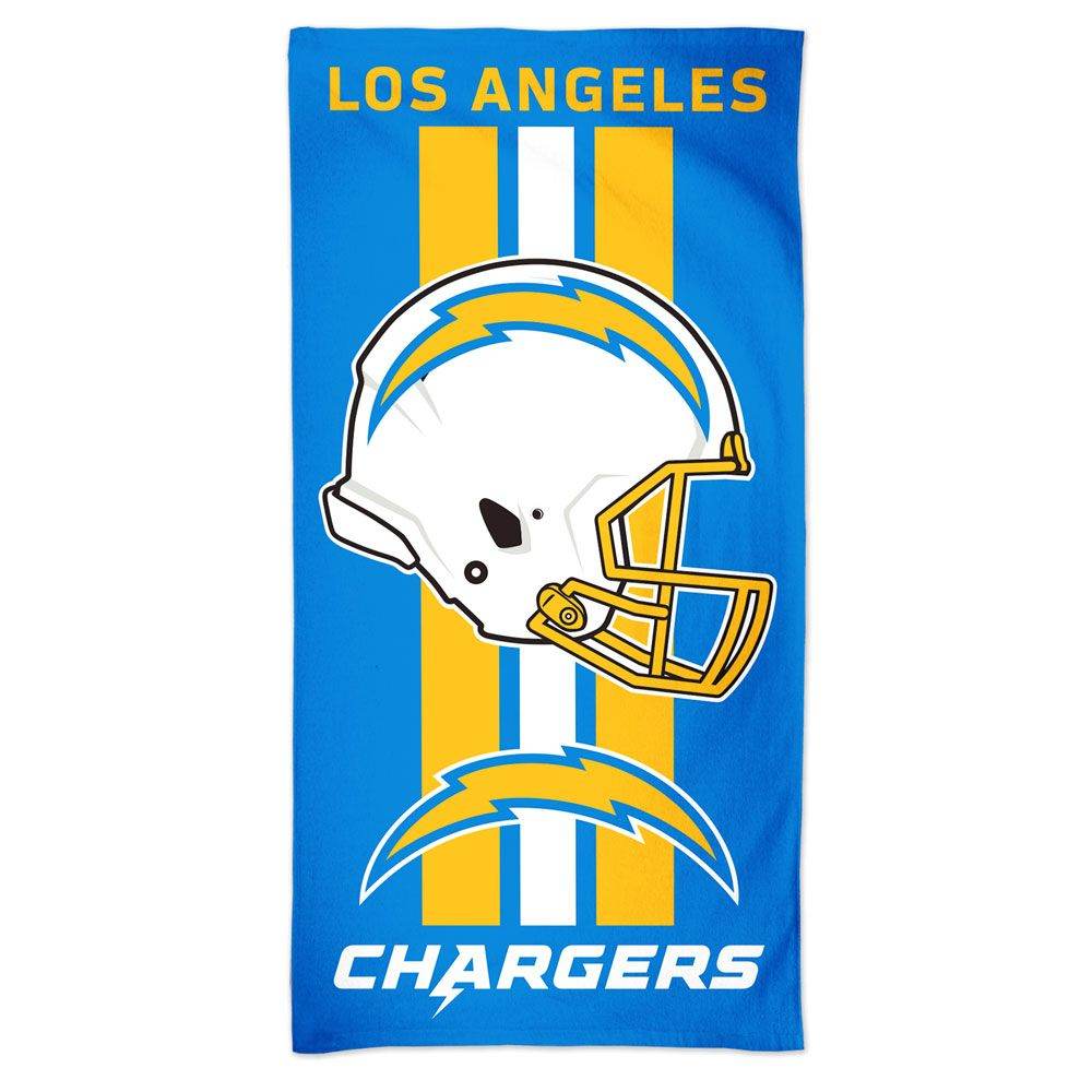 Los Angeles Chargers Beach Towel 30x60 With Team Graphics - ToylandEU