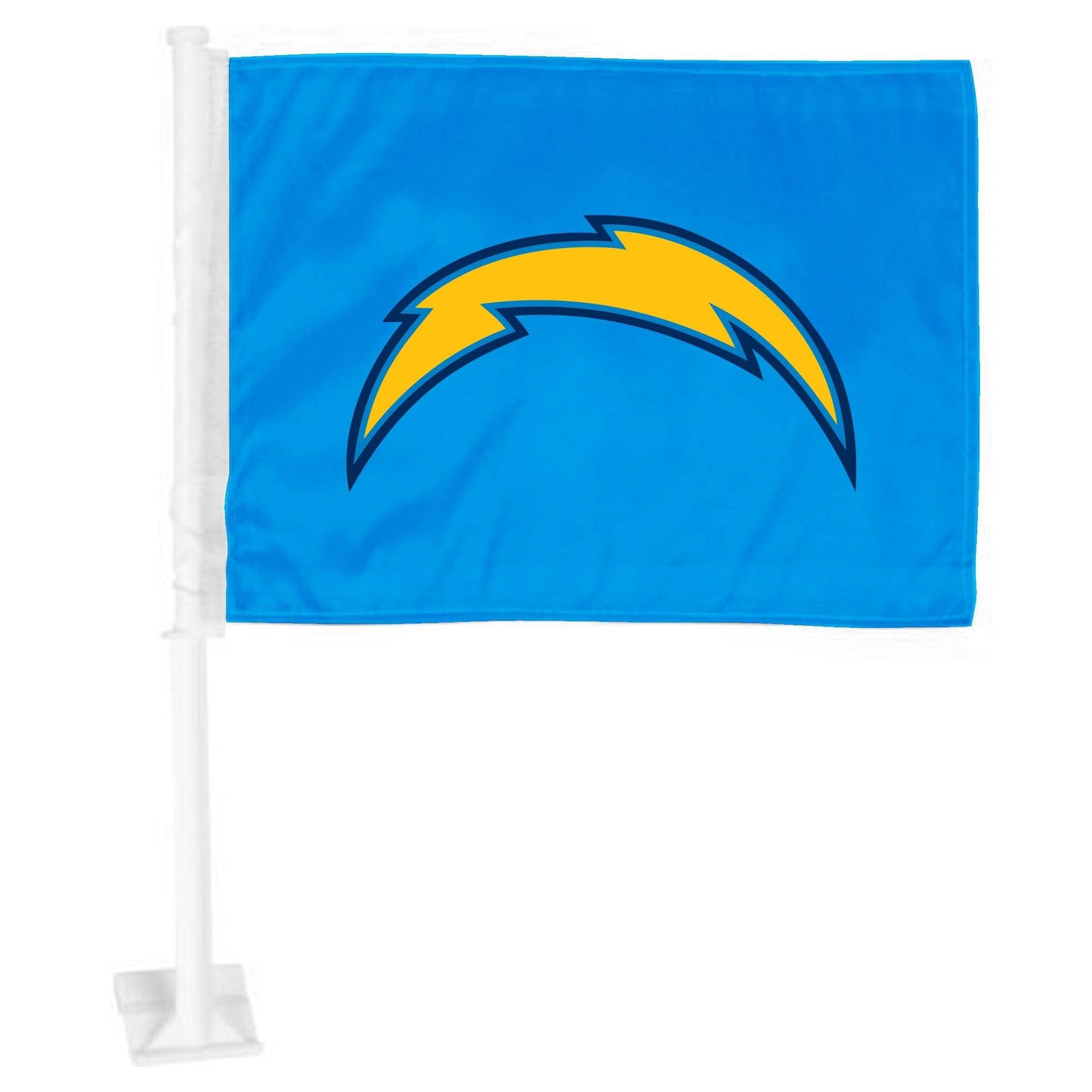 Los Angeles Chargers Car Flag Primary Logo Nylon Clip - ToylandEU