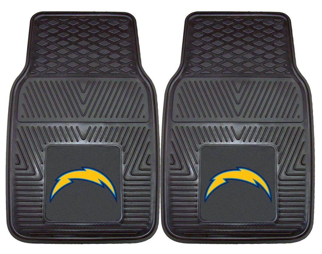 Los Angeles Chargers Car Mats Heavy Duty Vinyl 2 Piece - ToylandEU
