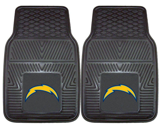 Los Angeles Chargers Car Mats Heavy Duty Vinyl 2 Piece - ToylandEU
