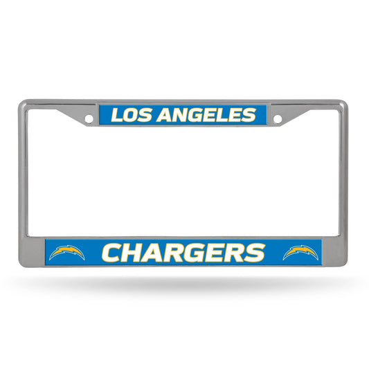 Los Angeles Chargers Chrome License Plate Frame with Logo - ToylandEU
