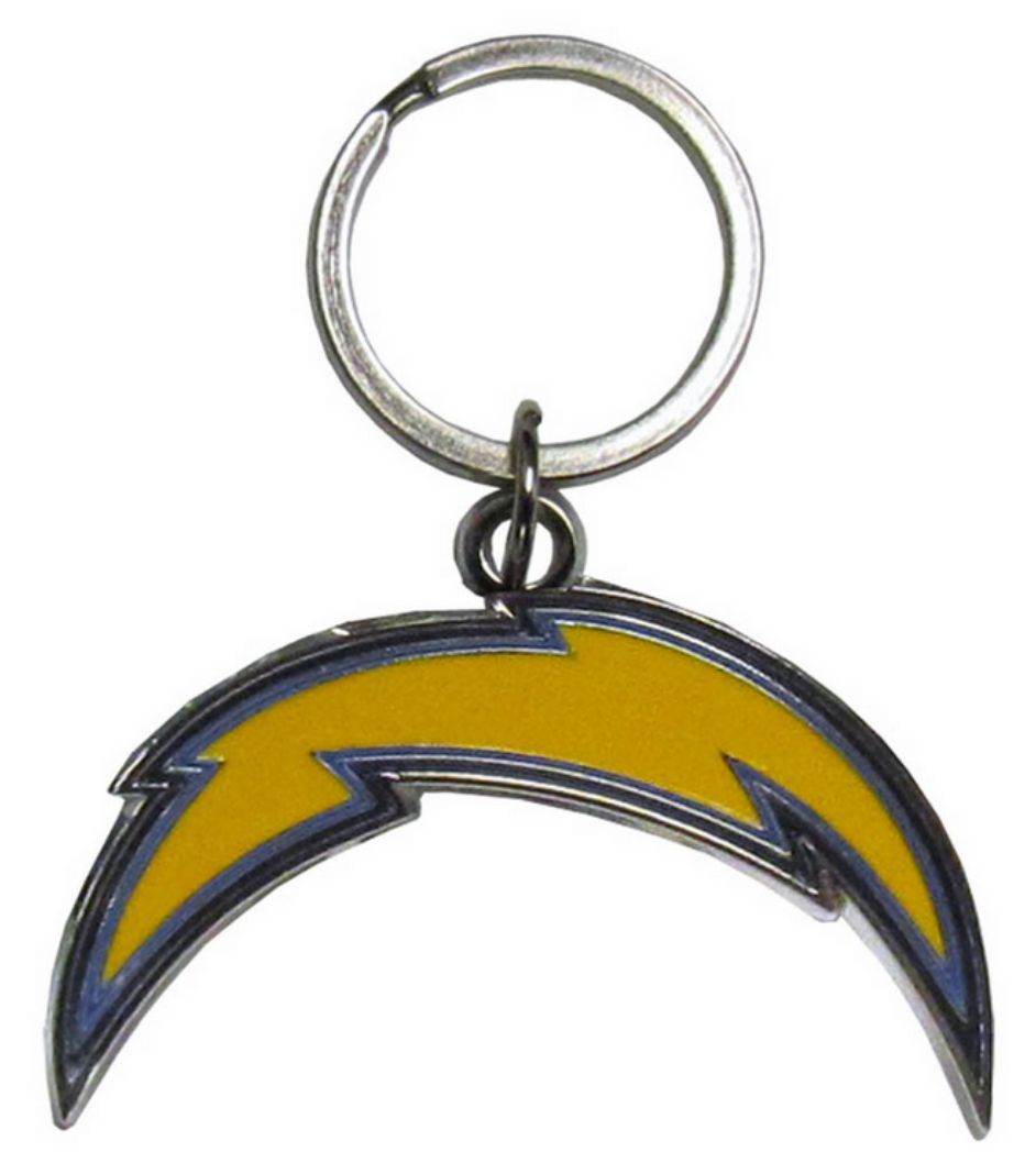 Los Angeles Chargers Chrome Logo Keychain Cut Style - ToylandEU