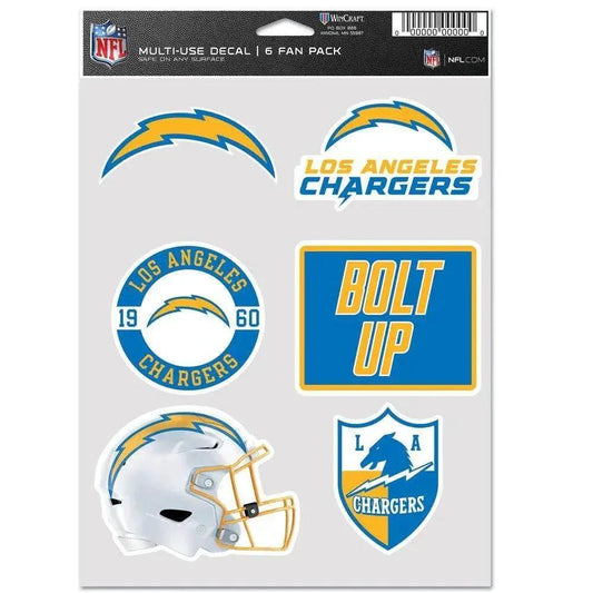  Los Angeles Chargers Decal Multi Use Fan Pack 6 Pack -  ToylandEU™