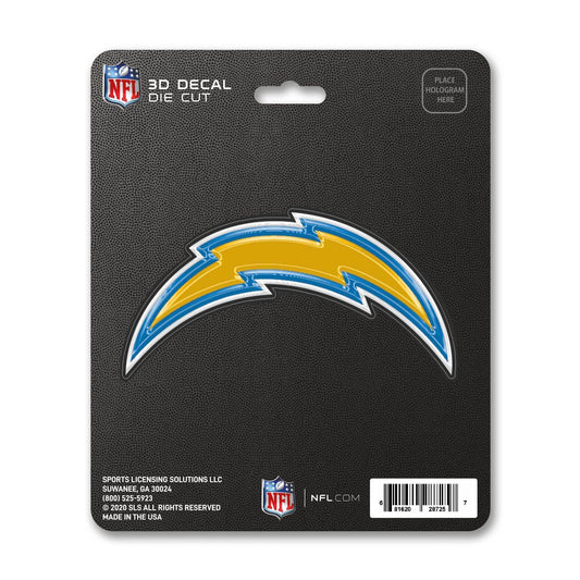 Los Angeles Chargers Die Cut 3D Logo Decal 5x8 Inches - ToylandEU