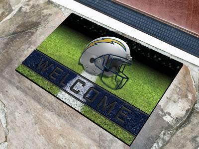  Los Angeles Chargers Door Mat 18x30 Welcome Crumb Rubber -  ToylandEU™