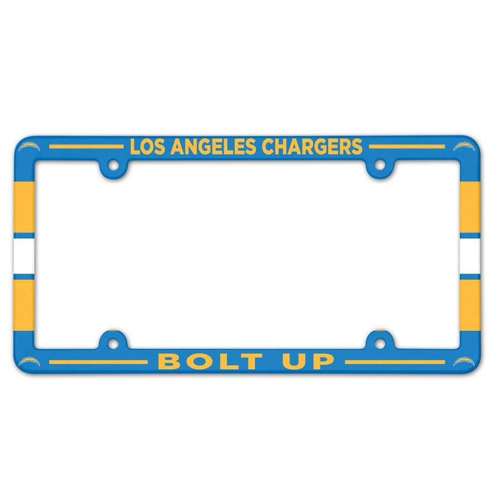 Los Angeles Chargers Full Color Plastic License Plate Frame - ToylandEU