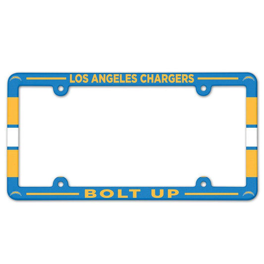 Los Angeles Chargers Full Color Plastic License Plate Frame - ToylandEU
