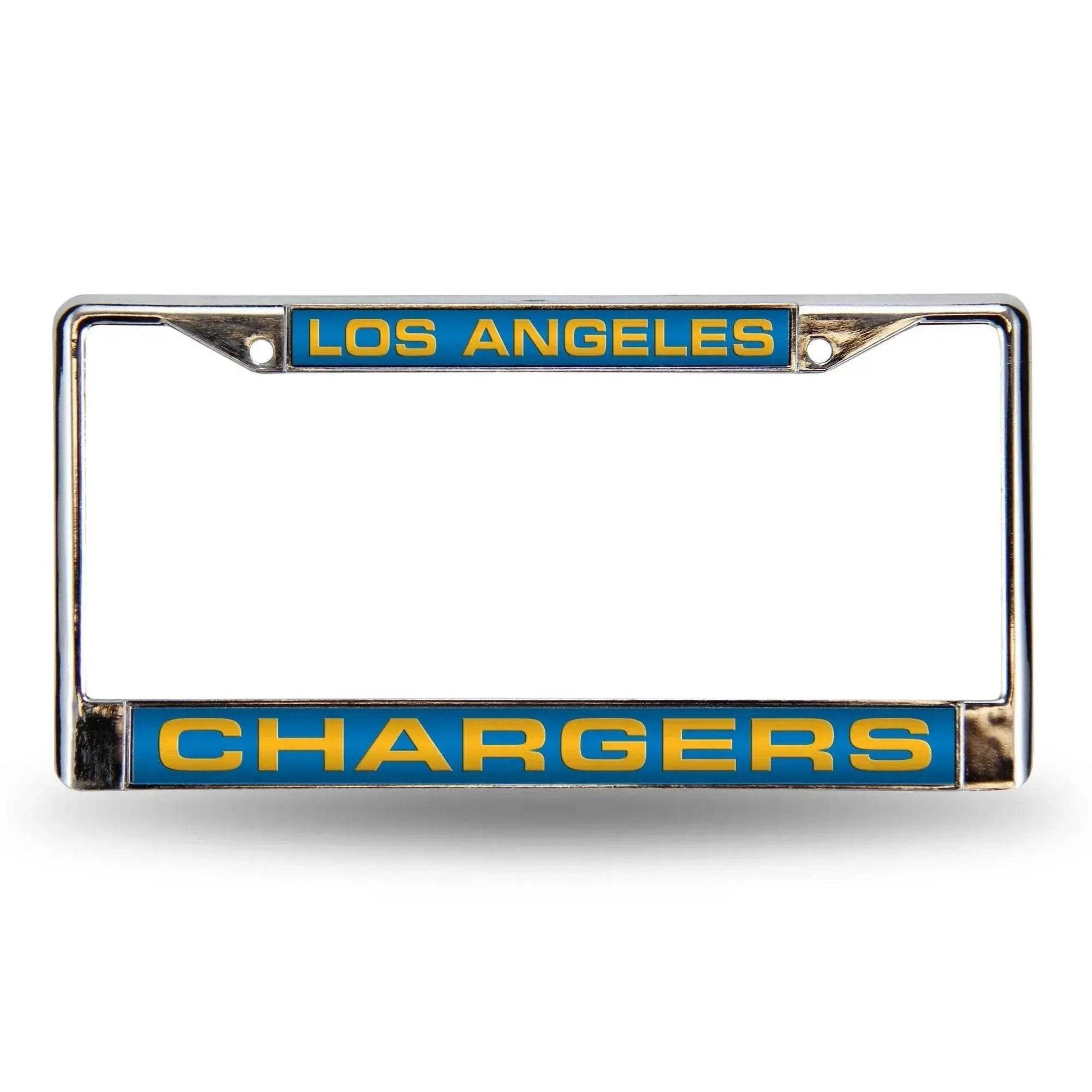  Los Angeles Chargers License Plate Frame Chrome Laser Cut -  ToylandEU™