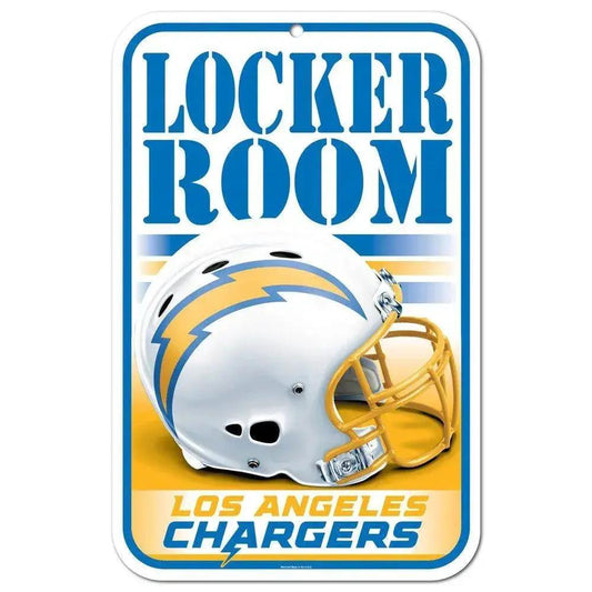  Los Angeles Chargers Locker Room Sign 11x17 Plastic -  ToylandEU™