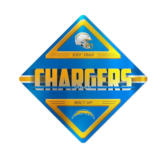  Los Angeles Chargers Metal Diamond Shape Sign 12x12 Inches -  ToylandEU™