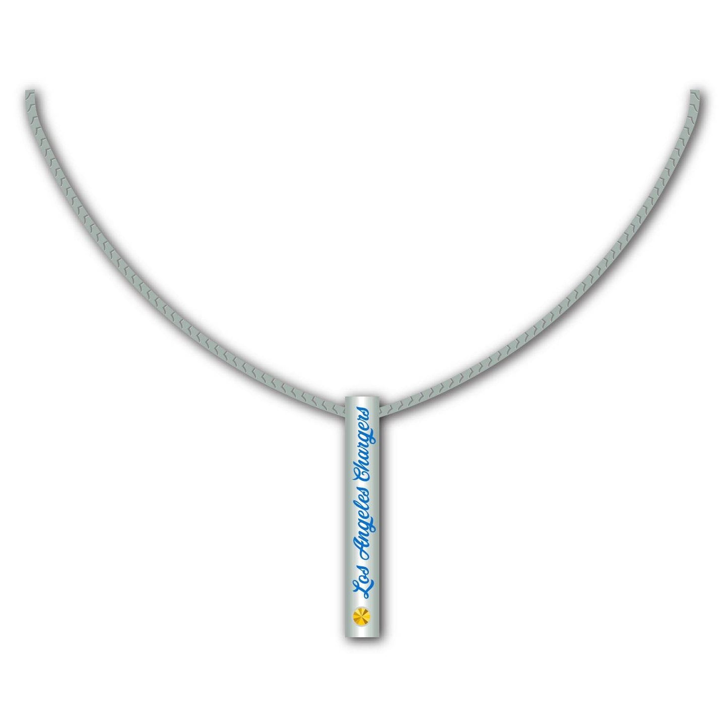 Los Angeles Chargers Necklace Sterling Silver Bar Pendant - ToylandEU