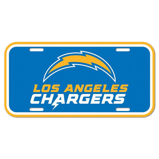 Los Angeles Chargers Official License Plate Plastic 6x12 - ToylandEU