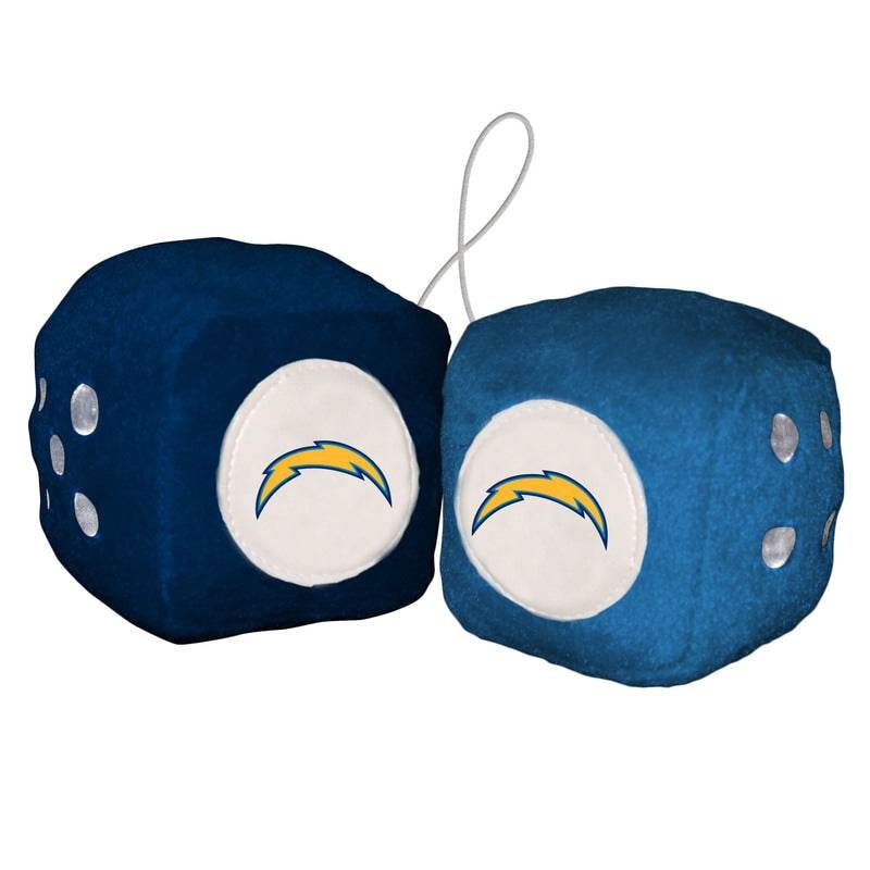 Los Angeles Chargers Plush Fuzzy Dice 3 Inch Hangable - ToylandEU