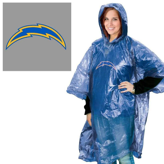 Los Angeles Chargers Rain Poncho One Size Fits Most - ToylandEU