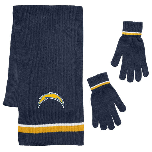 Los Angeles Chargers Scarf And Glove Gift Set Chenille - ToylandEU