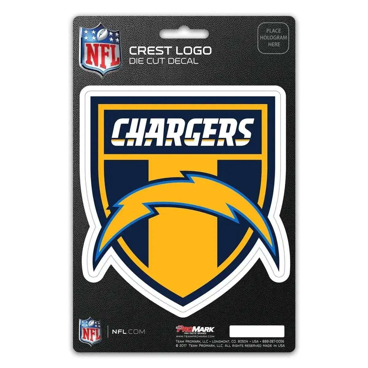  Los Angeles Chargers Shield Decal With UV Lamination -  ToylandEU™