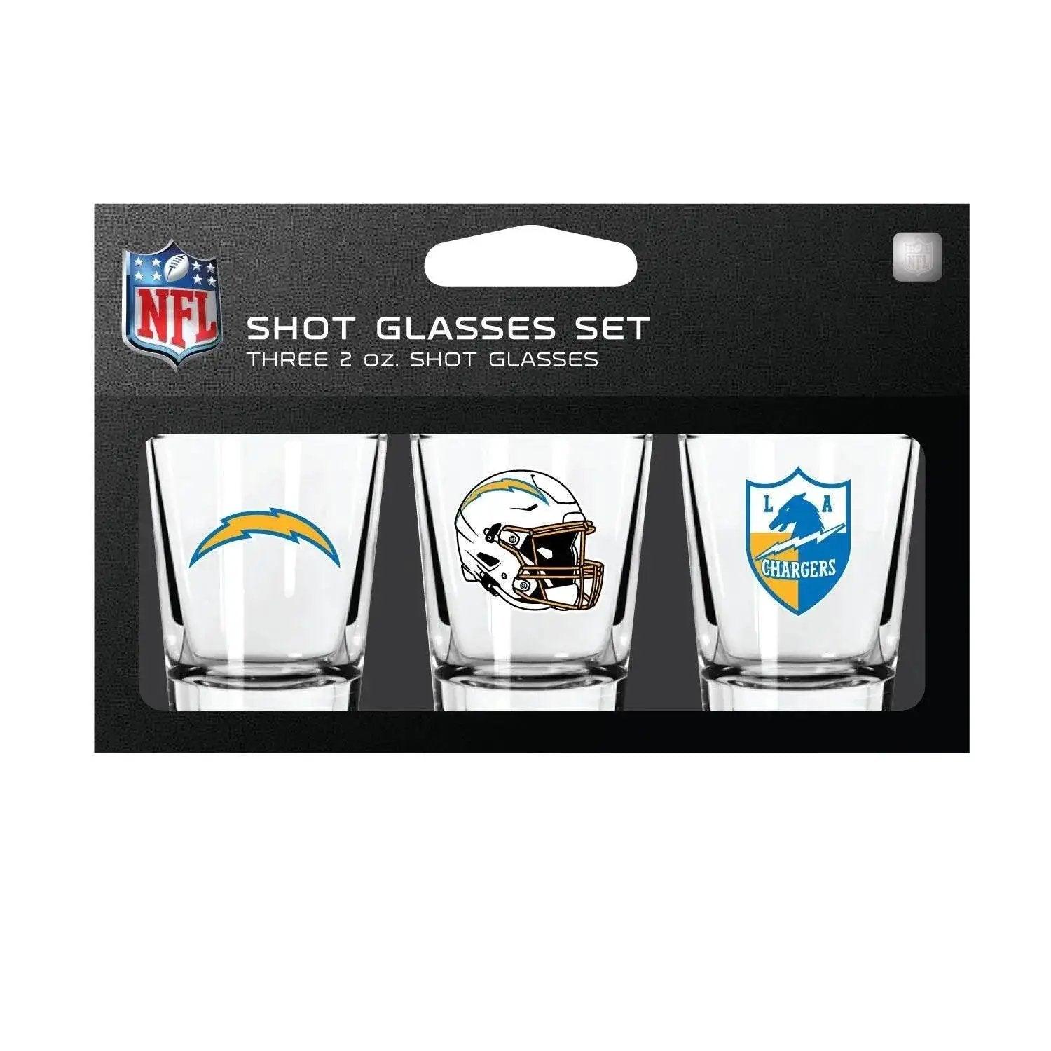  Los Angeles Chargers Shot Glass Set 3 Pack Dishwasher Safe -  ToylandEU™