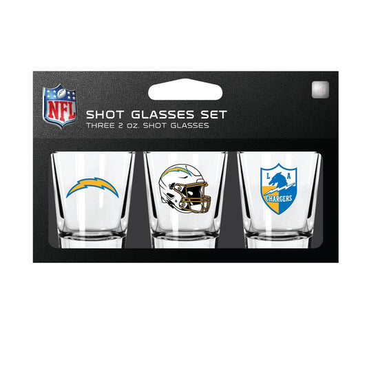 Los Angeles Chargers Shot Glass Set 3 Pack Dishwasher Safe - ToylandEU