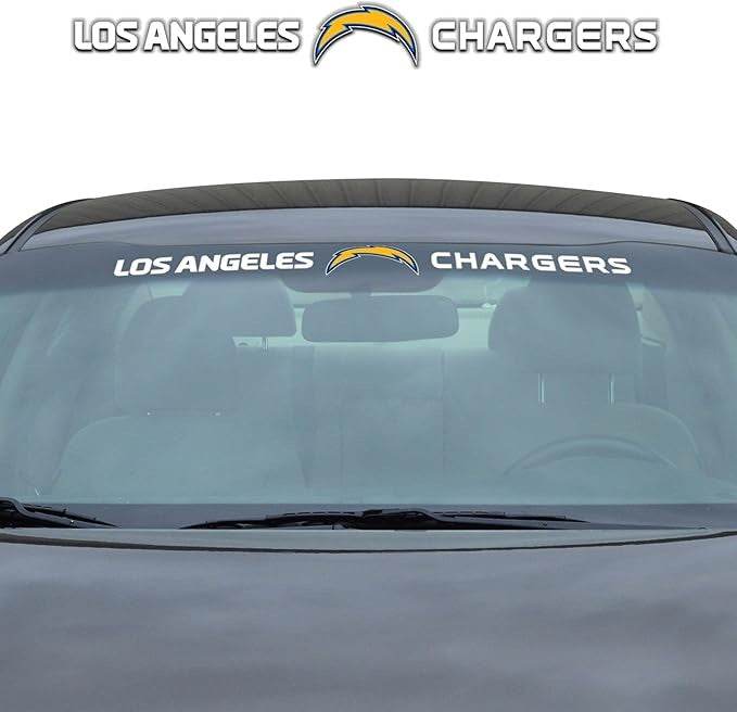 Los Angeles Chargers Windshield Decal 35x4 Durable Vinyl - ToylandEU