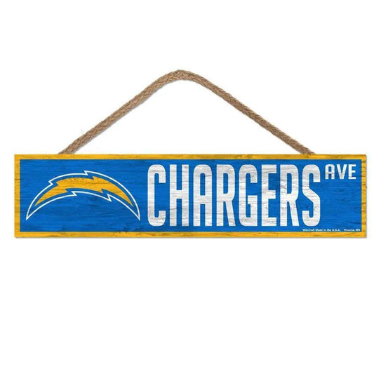  Los Angeles Chargers Wood Avenue Sign 4x17 Quarter Inch -  ToylandEU™