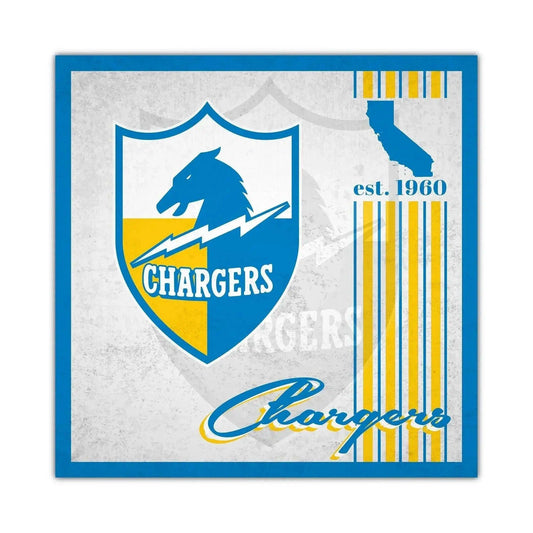  Los Angeles Chargers Wood Sign 10x10 Album Design Decor -  ToylandEU™